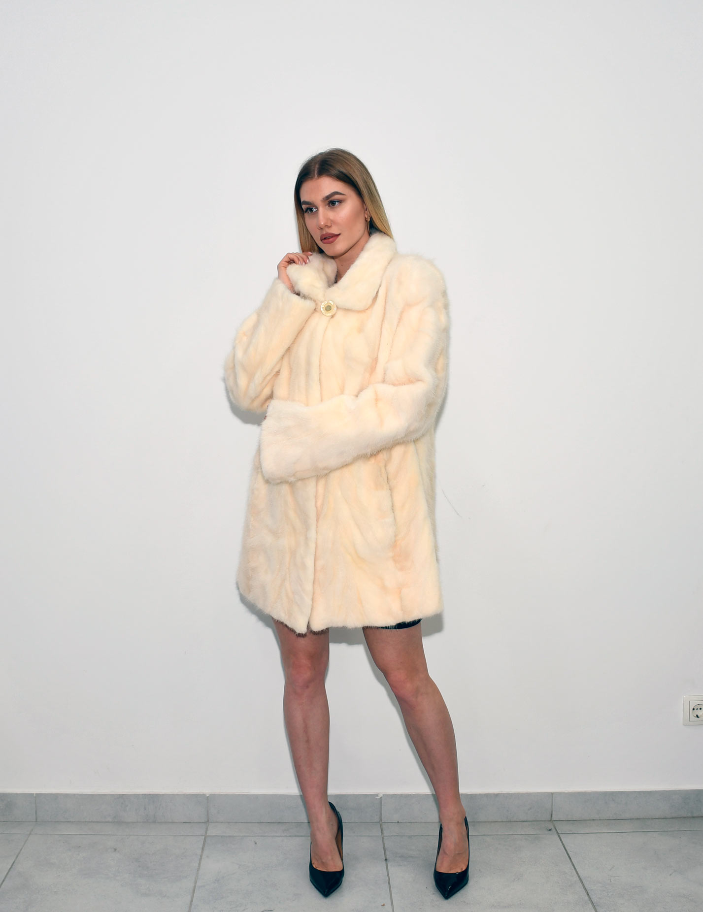 1 Midle fur coat Vizon 80cm all size 780e
