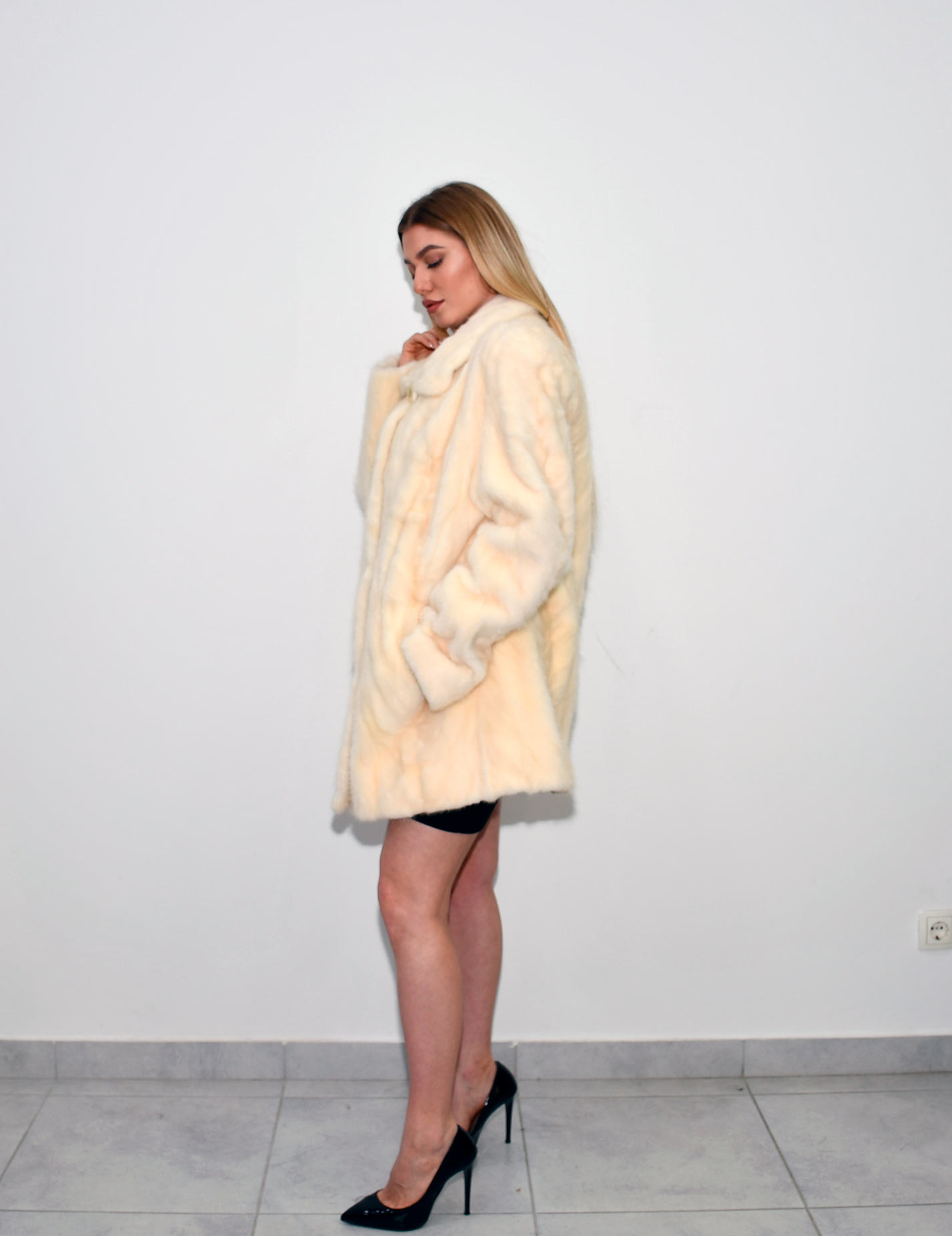 3 Midle fur coat Vizon 80cm all size 780e