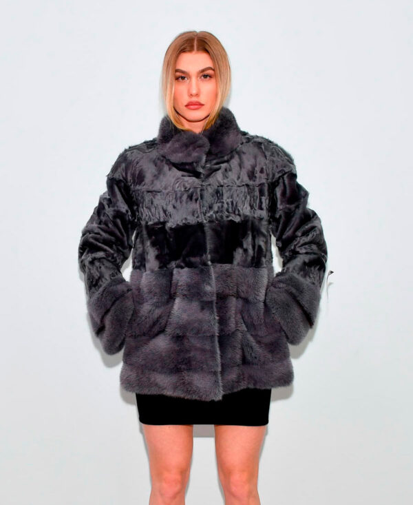 Куртка каракуль и норка 70 cm Frost