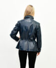Женская кожаная куртка Blue slim 523L