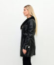 Женская кожаная куртка BLACK SLIM FIT 8665