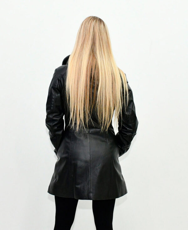 Женская кожаная куртка BLACK SLIM FIT 8665