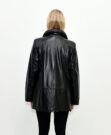 Женская кожаная куртка BLACK BIG SIZE 4618