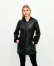Женская кожаная куртка BLACK SLIM FIT EBRY G