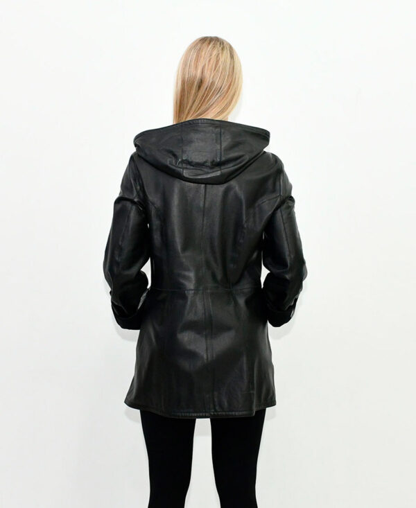 Женская кожаная куртка BLACK SLIM FIT EBRY G