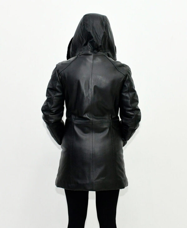 Женская кожаная куртка BLACK SLIM FIT 8665 REX