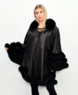 Женская кожаная куртка BLACK ΚΑΠΑ FOX