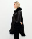 Женская кожаная куртка BLACK ΚΑΠΑ FOX