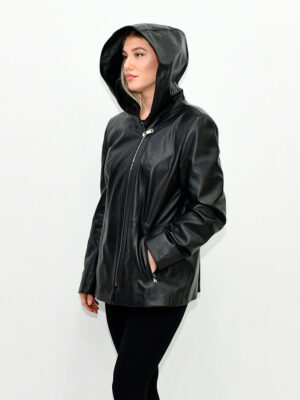 Женская кожаная куртка BLACK 105