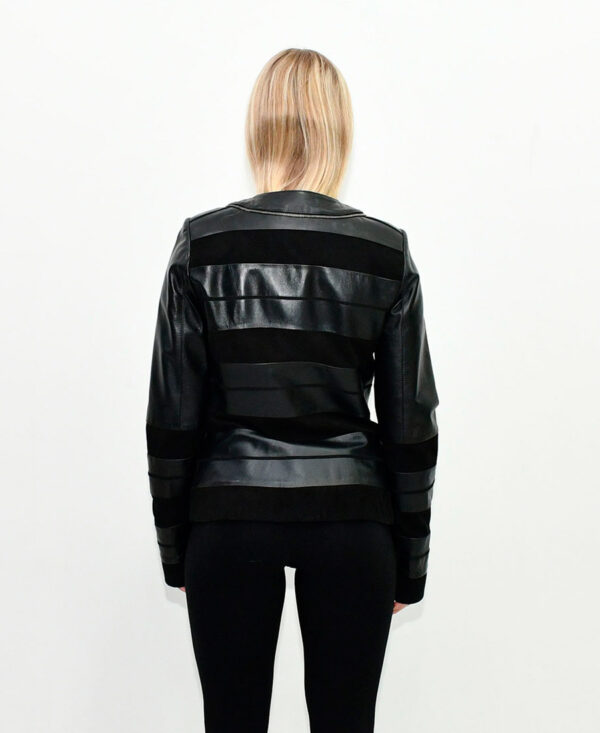 Женская кожаная куртка BLACK SLIM FIT 821