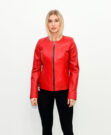 Женская кожаная куртка RED O5