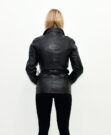 Женская кожаная куртка BLACK Ο4