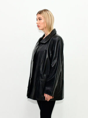 Женская кожаная куртка BLACK 4618